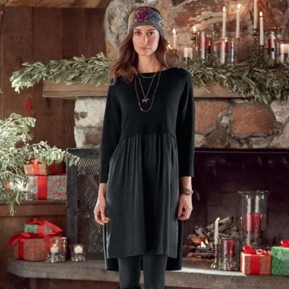 Sundance Jillian Wool Silk Black Knee Length Dress SZ XS - Picture 1 of 11